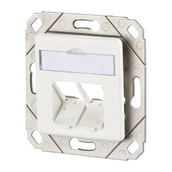 METZ CONNECT Anschlussdose,leer 2-fach,Upk,rws,leer TN E-DATmod2Upk-rws